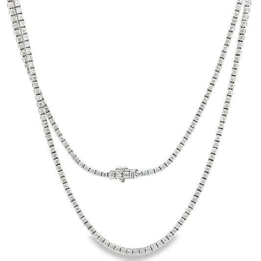 6.55 CTTW Straight-line Necklace