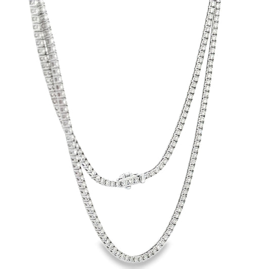 6.55 CTTW Straight-line Necklace
