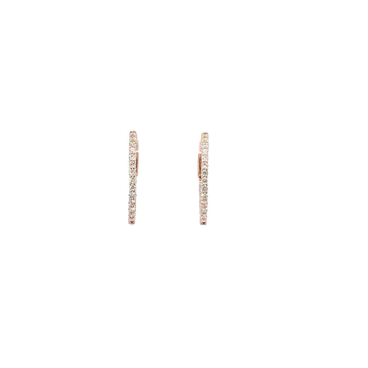 0.75 CTTW Hoops Earrings