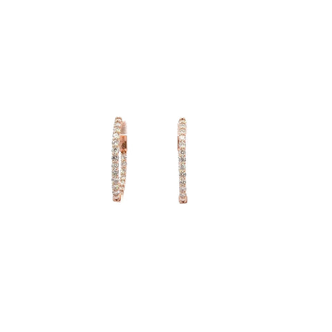 1.00 CTTW Hoops Earrings