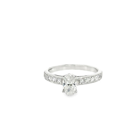 1.00 CTTW Accented Solitaire Ring