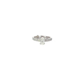 1.00 CTTW Accented Solitaire Ring