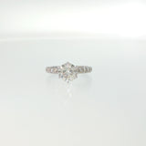 2.21 CTTW Accented Solitaire Ring