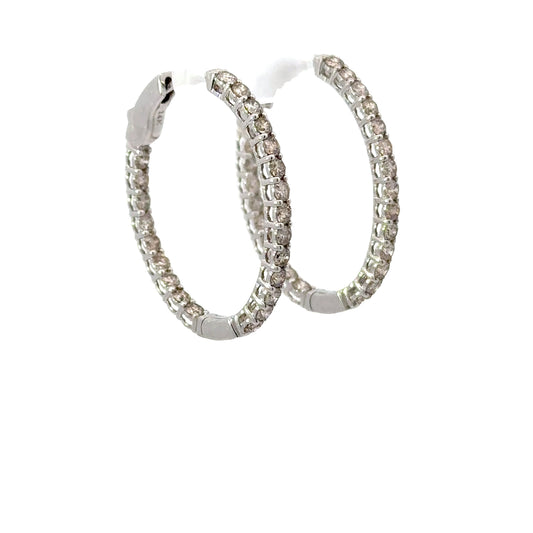 2.00 CTTW Hoops Earrings