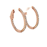 0.75 CTTW Hoops Earrings