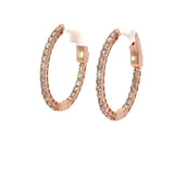 0.75 CTTW Hoops Earrings