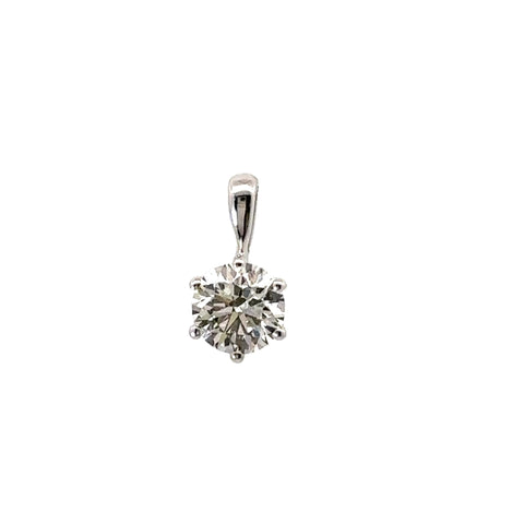 0.56 CTTW Solitaire Pendant