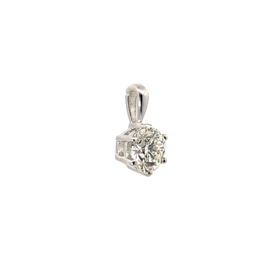 0.56 CTTW Solitaire Pendant