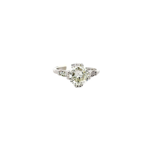 1.82 CTTW Accented Solitaire Ring