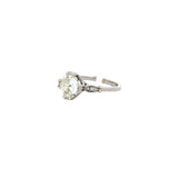 1.82 CTTW Accented Solitaire Ring