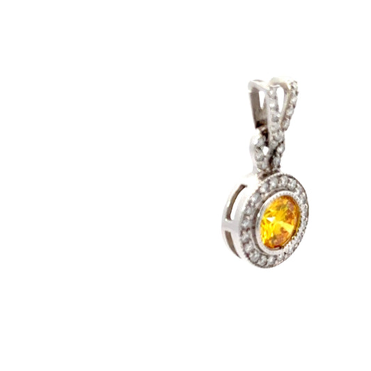 1.95 CTTW Halo Pendant