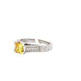 1.52 CTTW Accented Solitaire Ring