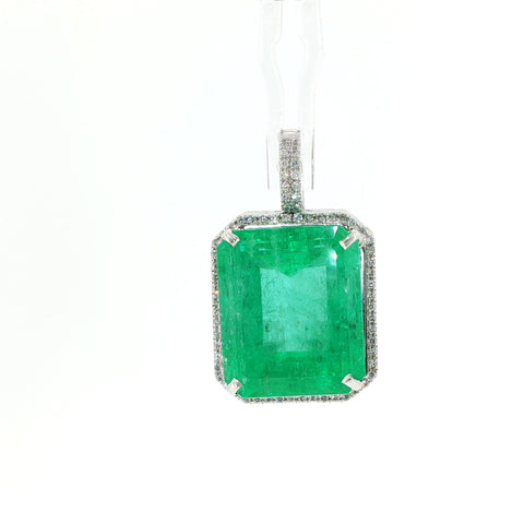 0.37 CTTW Halo Pendant