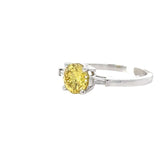 1.32 CTTW Accented Solitaire Ring