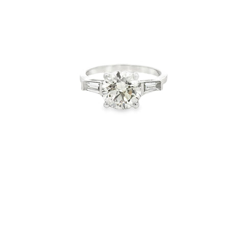 2.53 CTTW Accented Solitaire Ring
