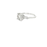 2.53 CTTW Accented Solitaire Ring