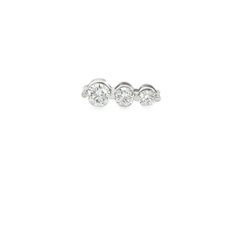 1.00 CTTW 3 Stone Pendant