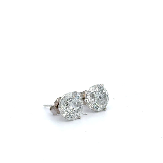 6.87 CTTW Studs Earrings