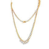 10.00 CTTW Graduated/Riviera Necklace
