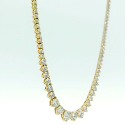 10.00 CTTW Graduated/Riviera Necklace