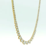 10.00 CTTW Graduated/Riviera Necklace