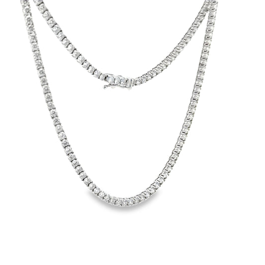 6.85 CTTW Straight-line Necklace