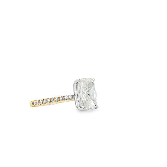 4.51 CTTW Accented Solitaire Ring