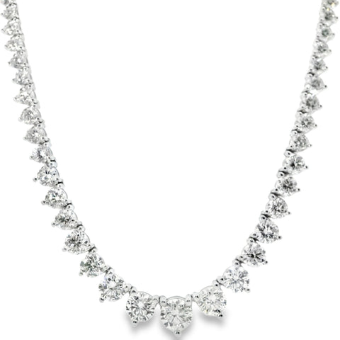 15.00 CTTW Graduated/Riviera Necklace
