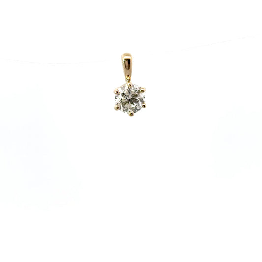 0.50 CTTW Solitaire Pendant