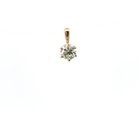 0.50 CTTW Solitaire Pendant