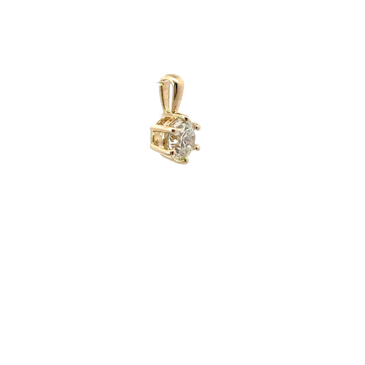 0.50 CTTW Solitaire Pendant