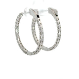 3.00 CTTW Hoops Earrings
