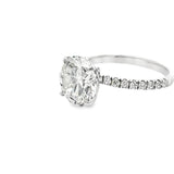 4.41 CTTW Accented Solitaire Ring