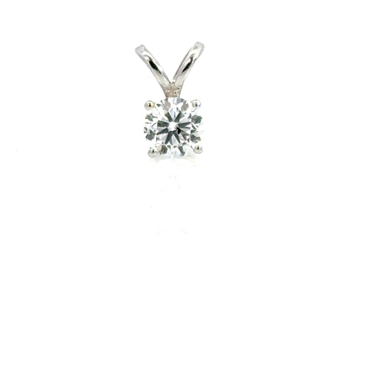 0.80 CTTW Solitaire Pendant