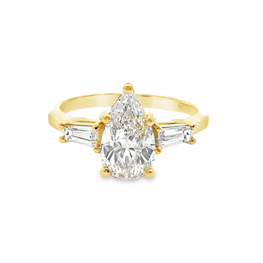 2.24 CTTW 3 Stone Ring