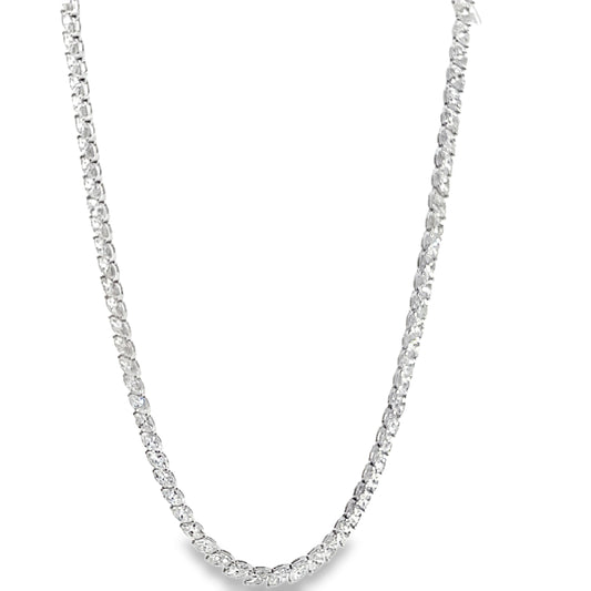 16.73 CTTW Straight-line Necklace