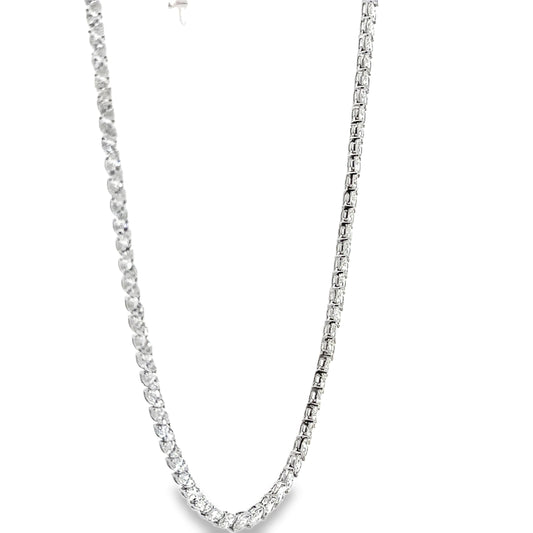 16.73 CTTW Straight-line Necklace