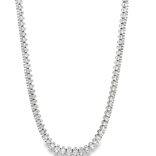 22.44 CTTW Graduated/Riviera Necklace