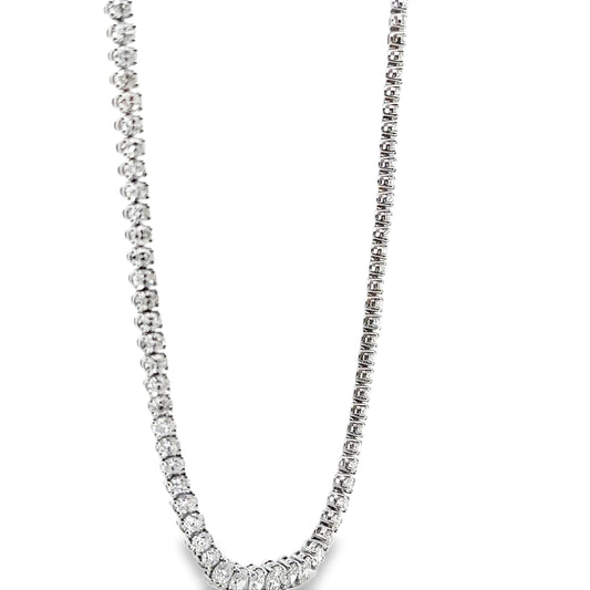 22.44 CTTW Graduated/Riviera Necklace