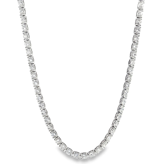 21.84 CTTW Straight-line Necklace
