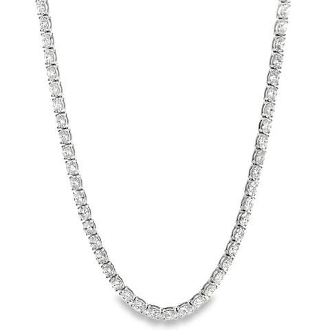 21.84 CTTW Straight-line Necklace
