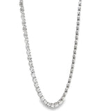 21.84 CTTW Straight-line Necklace