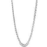 21.84 CTTW Straight-line Necklace