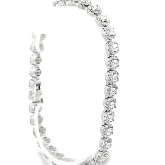 7.14 CTTW Halo Tennis Bracelet
