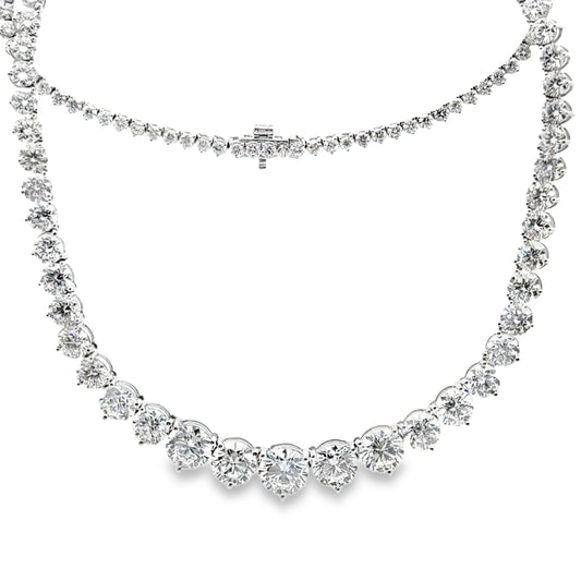 25.00 CTTW Graduated/Riviera Necklace