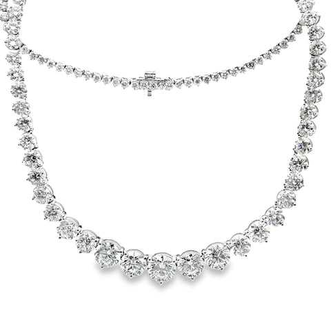 25.00 CTTW Graduated/Riviera Necklace