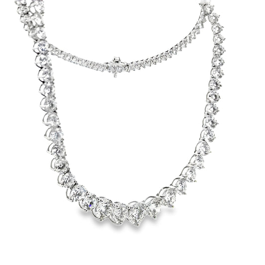 25.00 CTTW Graduated/Riviera Necklace
