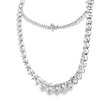 25.00 CTTW Graduated/Riviera Necklace