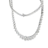 20.00 CTTW Graduated/Riviera Necklace