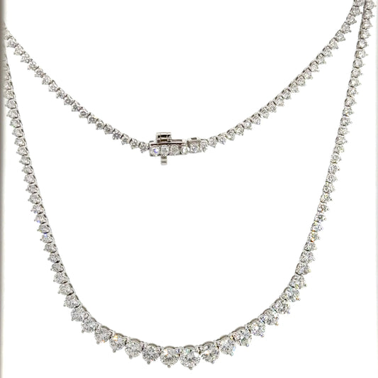 7.00 CTTW Graduated/Riviera Necklace